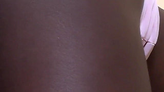 Beautiful African ass fucked and creampied in POV