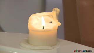 Horny teen lesbians thrilling X-rated video