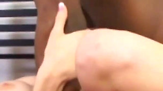 White and Pale Girl Can't Resist Big Black Cock