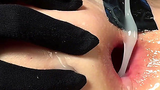Anal Orgasm From a Huge Butt Plug