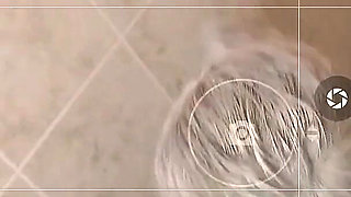 MILF in shower - real phone footage
