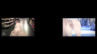 Sexual encounter between 2D animated Steve and armless, legless Alex in Minecraft hentai porn