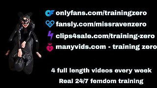 MILF Stepmom Pegging Her Slave - Hardcore Strapon Anal & BDSM Training - Real Homemade Amateur