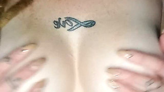 Big Perky Tits Being Drooled on