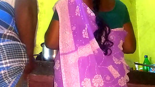 Tamil teacher Kitchen room sex with hasband handjop
