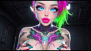 Cute Sexy Talk and Boobs, Ai Animation