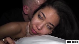 Asian Teen Fucked Hard Doggystyle - Rough Threesome with Big Cock