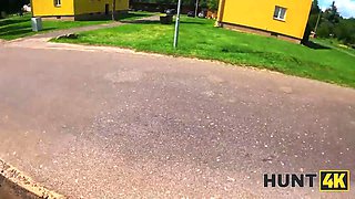 Hunt4k. babe cheated, but one can forgive for her brilliant figure