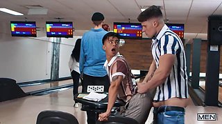 Gay Angel Takes Hard Bowling Fuck