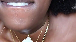 Thick Black Stepsis Dutch Coco Will Give You the Sloppy BJ Your Girlfriend Won't