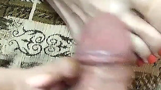 My Stepbrother Cum on My Feet! Real Home Video