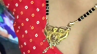 Desi Hot Big Boobs Bhabhi Wearing Red Blouse Sucking Till Cum in Mouth