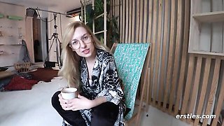 Four Curious Women Break the Ice With a Double Dildo