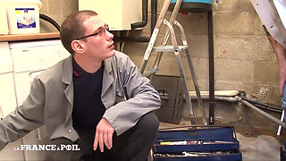 Skinny Black Slut From Islands Gets Hard Double Penetrated by Technicians