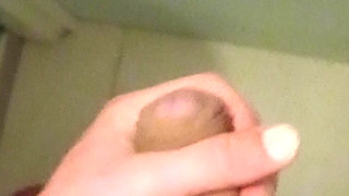 Jerking off allone
