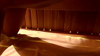 Solo girl masturbates with double dong No anal