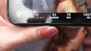 A Cuckold's Wife Records a Video of Her Husband with a Slut