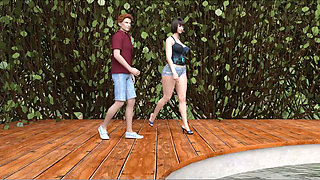 Milftopia - Gameplay - Roleplay - Fisting Orgy in the Pool