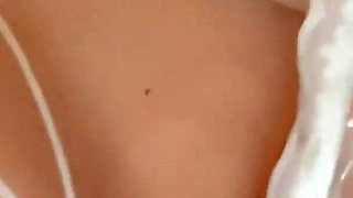 I Again Cum Under Her Skirt. Petite Girl in Subway Gets Hot Sperm