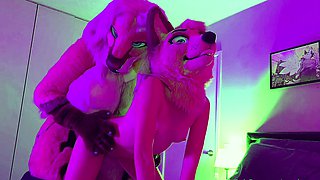 Strapon fetish lesbians get bukkake