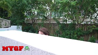 MY GIRLFRIEND - Riley Jea Demonstrates Off Her Brilliant Inborn Mounds And Then Rails Sean Lawless' Ample Pink cigar - Riley Jean
