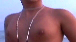 Three Hotties Make Out and Get Topless at a Public Beach