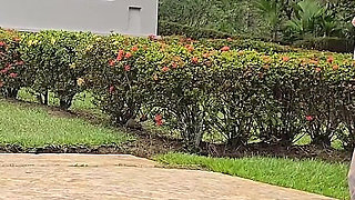 The Martix Walk Chapter Ii: Mariana Makes Yeri and Raul Give Her a Double Penetration in the Pool in the Rain