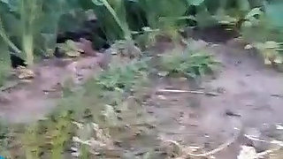 African amateur lactating outdoors
