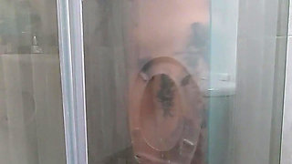 Masturbation In The Shower With Hairy Vagina