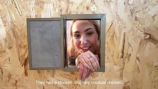 Bella Mur & Polly Yangs Gloryhole First Time Sex Vlog - Asian Teen Blowjob Outdoor