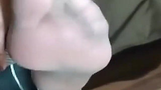 Nylon Feet Sniffing Jerk off Instructions.