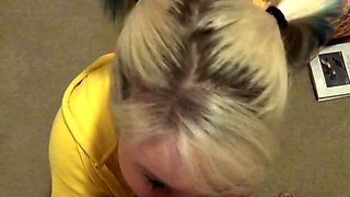 Amateur Blonde Blowjob CIM