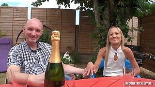 Skinny French Matures First MMF Anal Threesome