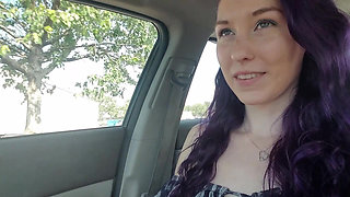 V350 Public Flashing and Dildo Fucking