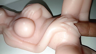 Mini Sex Doll Fucked by Big Fingers