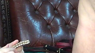 Clamps Lots of Clip Around Dick and Balls and Uses Various Whips to Knock Them off, It's Fun Time for Cosplayer Girl