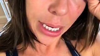 Big boobs milf masturbates with her dildo