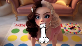 Rich girl Crystal invited to play Twister and was fucked by a stranger