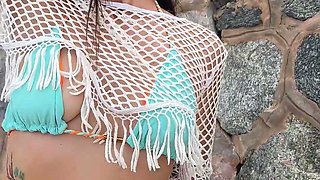 Beauty Bikini Pleasure and Sexy Dance on the Beach