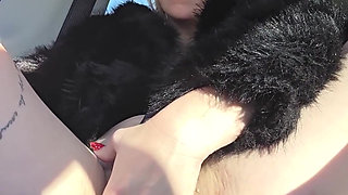 I Caress Myself for You in the Tesla in Normandy