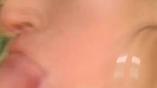 Filthy Slut Gets Flowers Stuffed in Pussy and Cum on Ass