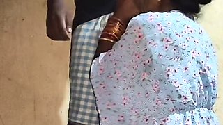 Indian Desi Aunty Drained Water - Homemade Blowjob & Doggy Style Sex with Chubby Housewife