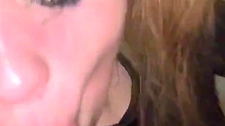 Toilet pee fun sloppy teen blowjob