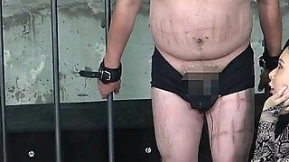 Dick and Nipple Electric Shock, Sadistic Female Investigator Captures Two Villains and Enjoys Pleasure While Interrogating Them