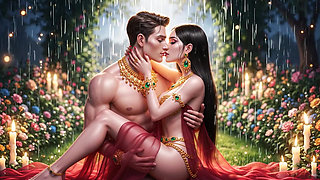 Desi Couple Ki Full Body Romance - Gold Jewelry Wali Bhabhi Aur Muscular Husband Ka Hot Bedroom Passion