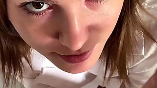 Sexy Doctor Cured Me with a Blowjob, Sex and Got Thick Facial