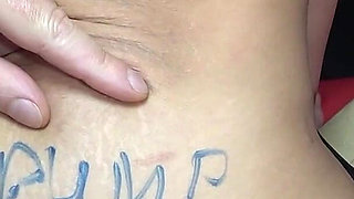 Skinny Ebony-girl Lia-amalia Gets Impregnated by Big Cocks at Creampie-gangbang