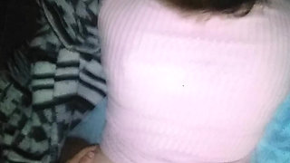 POV I Put It in My Girlfriend in a Pink Dress and a Bun