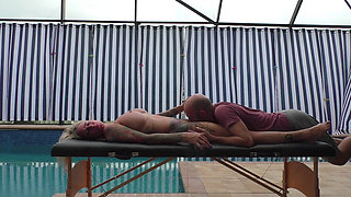 Steamy Outdoor Massage with Carlie Vixen