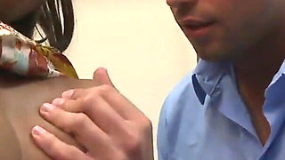 Fat busty brunette gets fucked by Italian boss